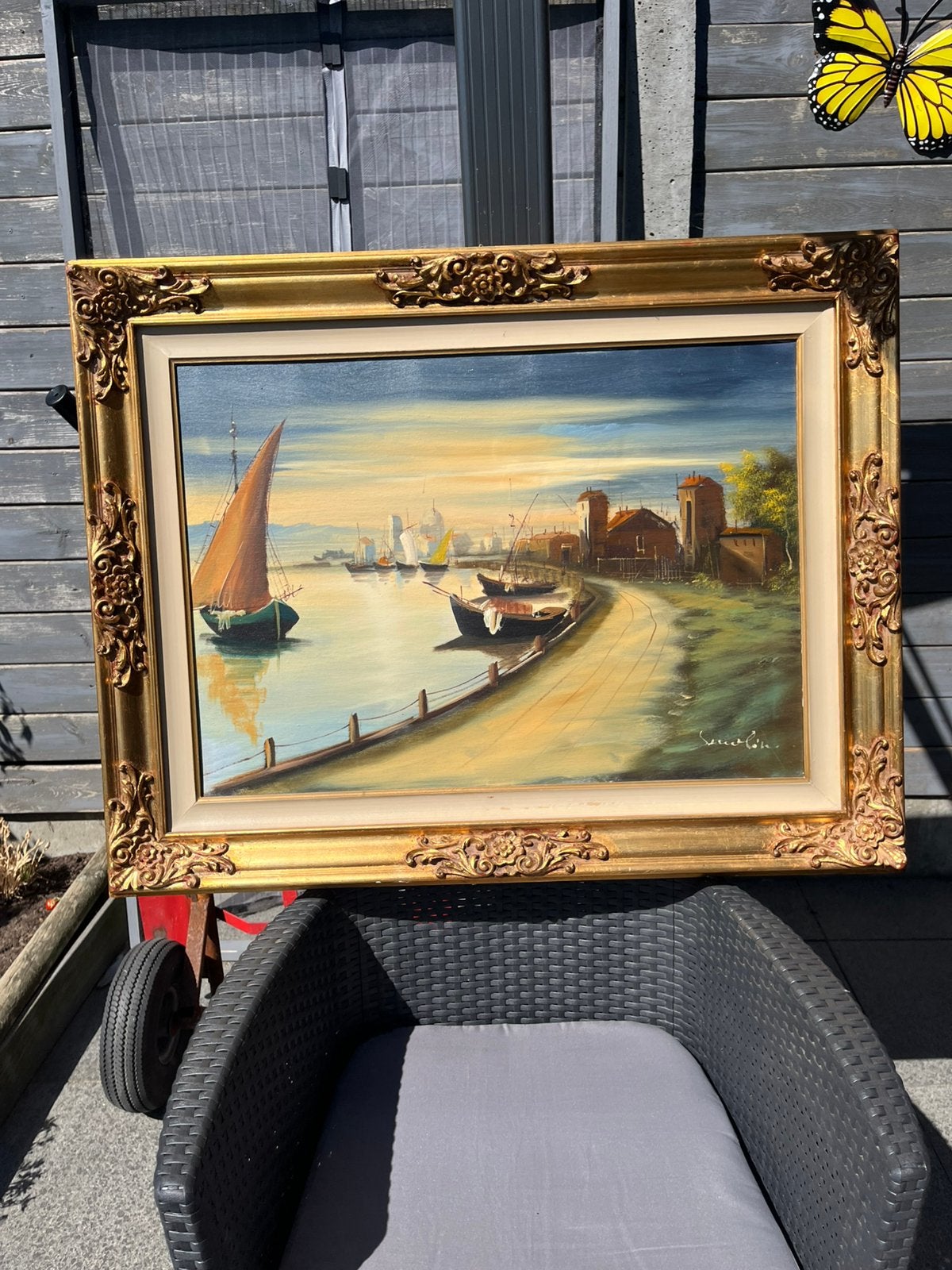 Schilderij SERVOLINI, Antiek en Kunst, Ophalen
