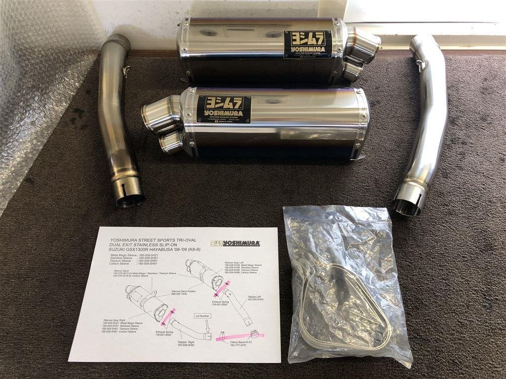 Yoshimura Japan Tri-Oval uitlaten GSX-1300R Hayabusa 08-17, Motos, Pièces | Suzuki, Enlèvement ou Envoi, Utilisé