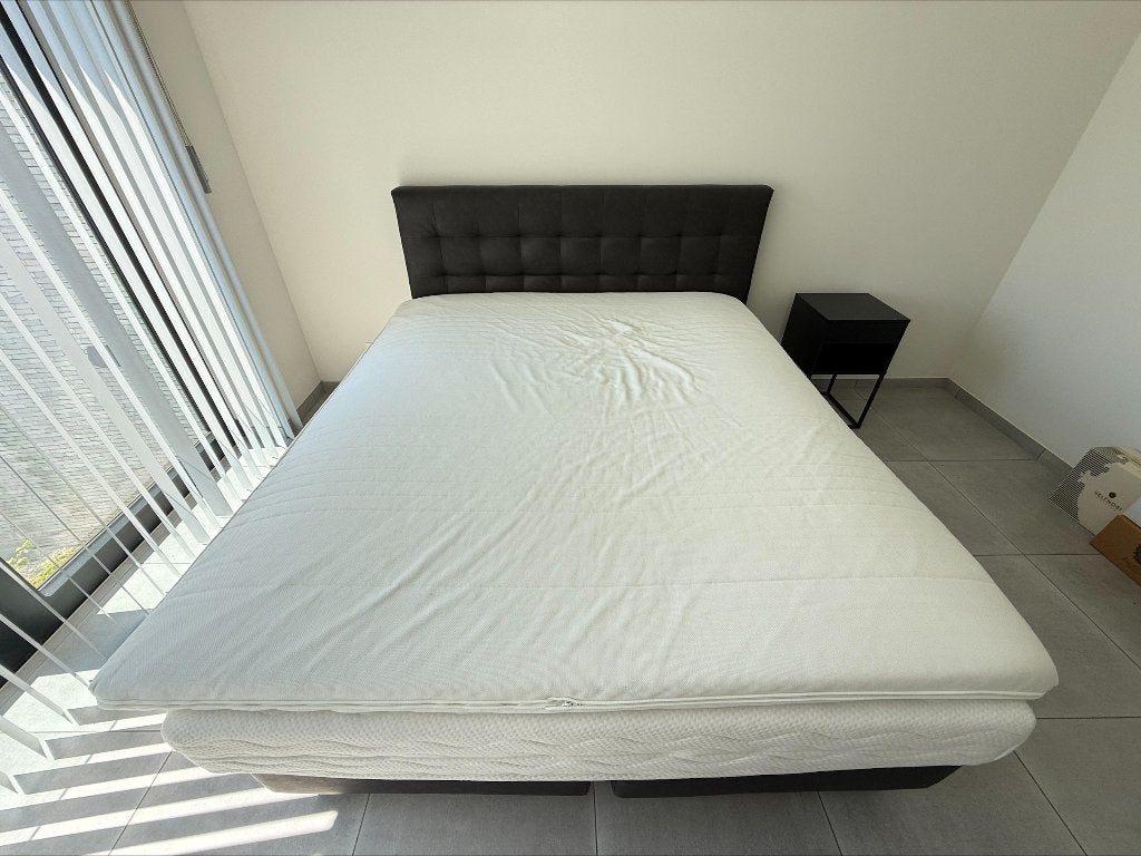 Boxspring, Ophalen, Gebruikt, Zwart, Tweepersoons