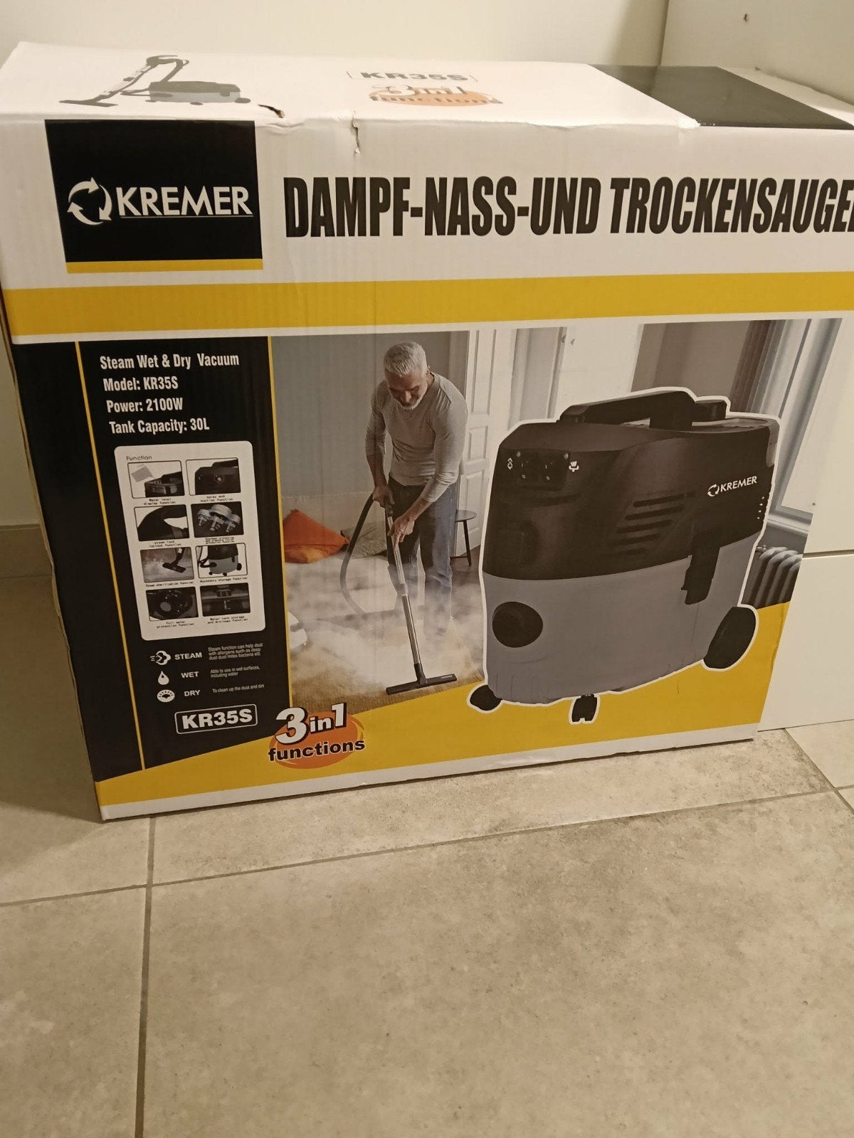 Stoomreiniger, Elektronische apparatuur, Ophalen, Stoomreiniger
