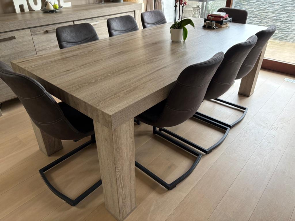 Table de salle a manger, Comme neuf, 100 à 150 cm, Enlèvement, Rectangulaire