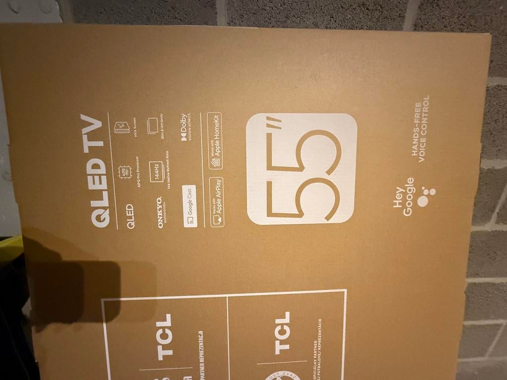 QLed TV groot formaat nieuw in doos, Enlèvement, Neuf, LED, TCL