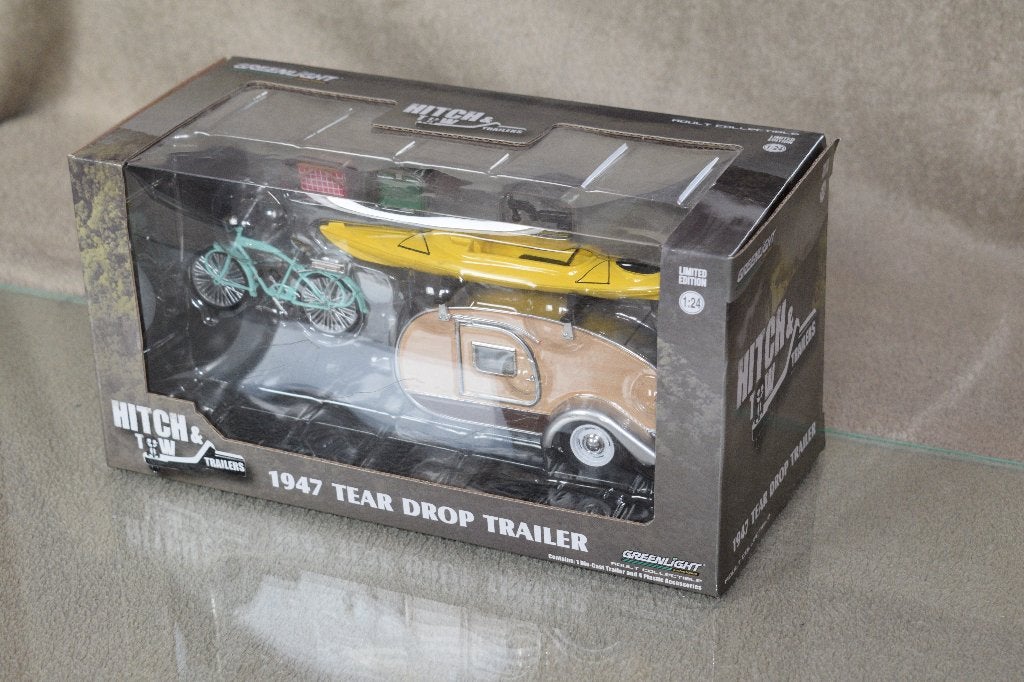 miniature automobile 1:24 neuf greenlight 1947 caravane, Enlèvement ou Envoi, Neuf
