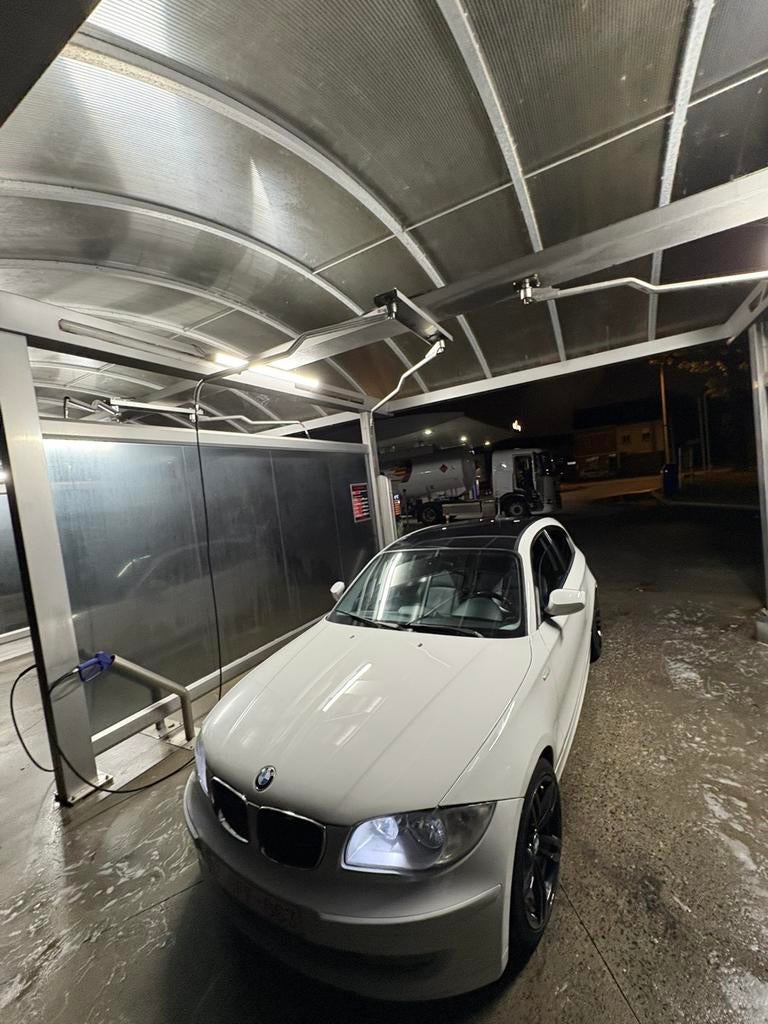 Bmw 1 serie 2010, Auto's, BMW, Euro 5, Zwart, Wit, Leder