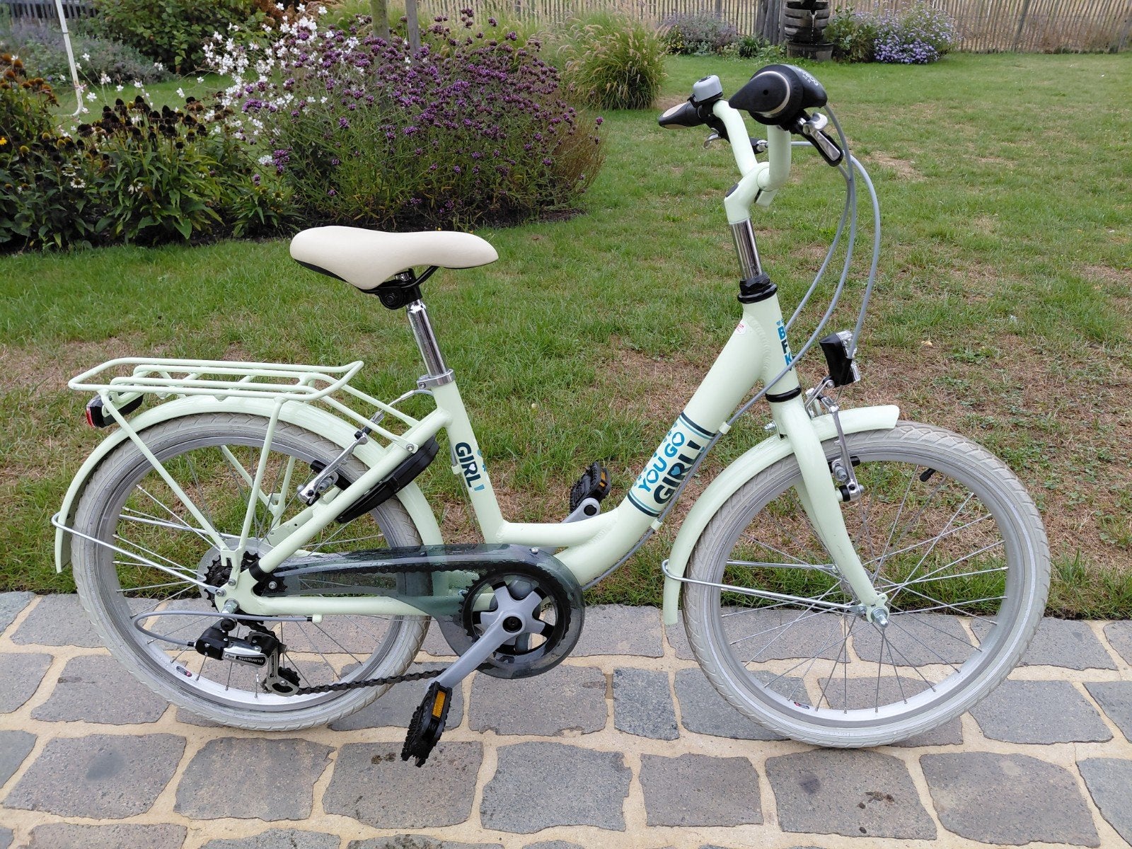 Kinderfiets meisje 20 inch, Fietsen en Brommers, Fietsen | Meisjes, Ophalen, Zo goed als nieuw, 20 inch, Versnellingen