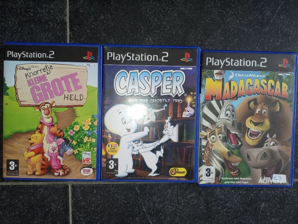 3 PS2 SPELLEN vanaf 3 jaar Prima staat, Ophalen of Verzenden, Zo goed als nieuw, Vanaf 3 jaar