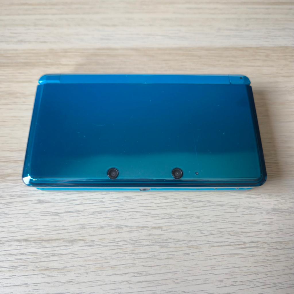 Nintendo 3DS Aqua Blue - Werkend met originele lader + stylu, Games en Spelcomputers, Spelcomputers | Nintendo 2DS en 3DS, Ophalen