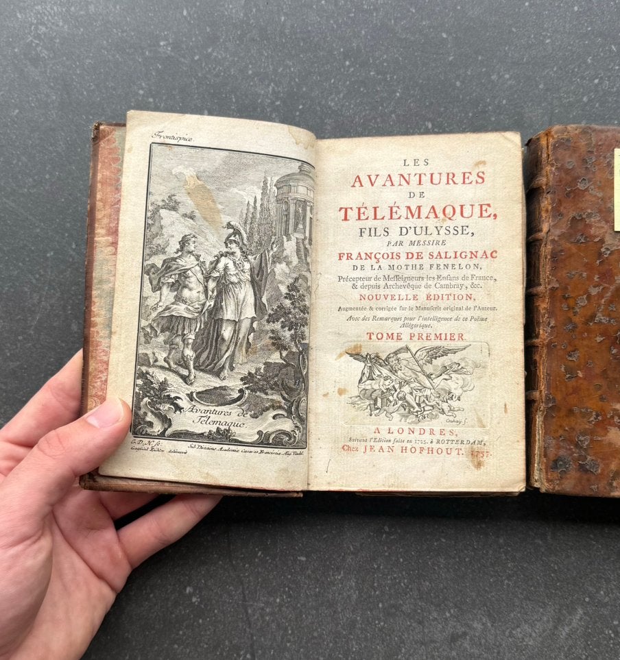 Antieke boeken 1757 Fénelon -Télémaque, Complete set, Antiek en Kunst, Ophalen of Verzenden