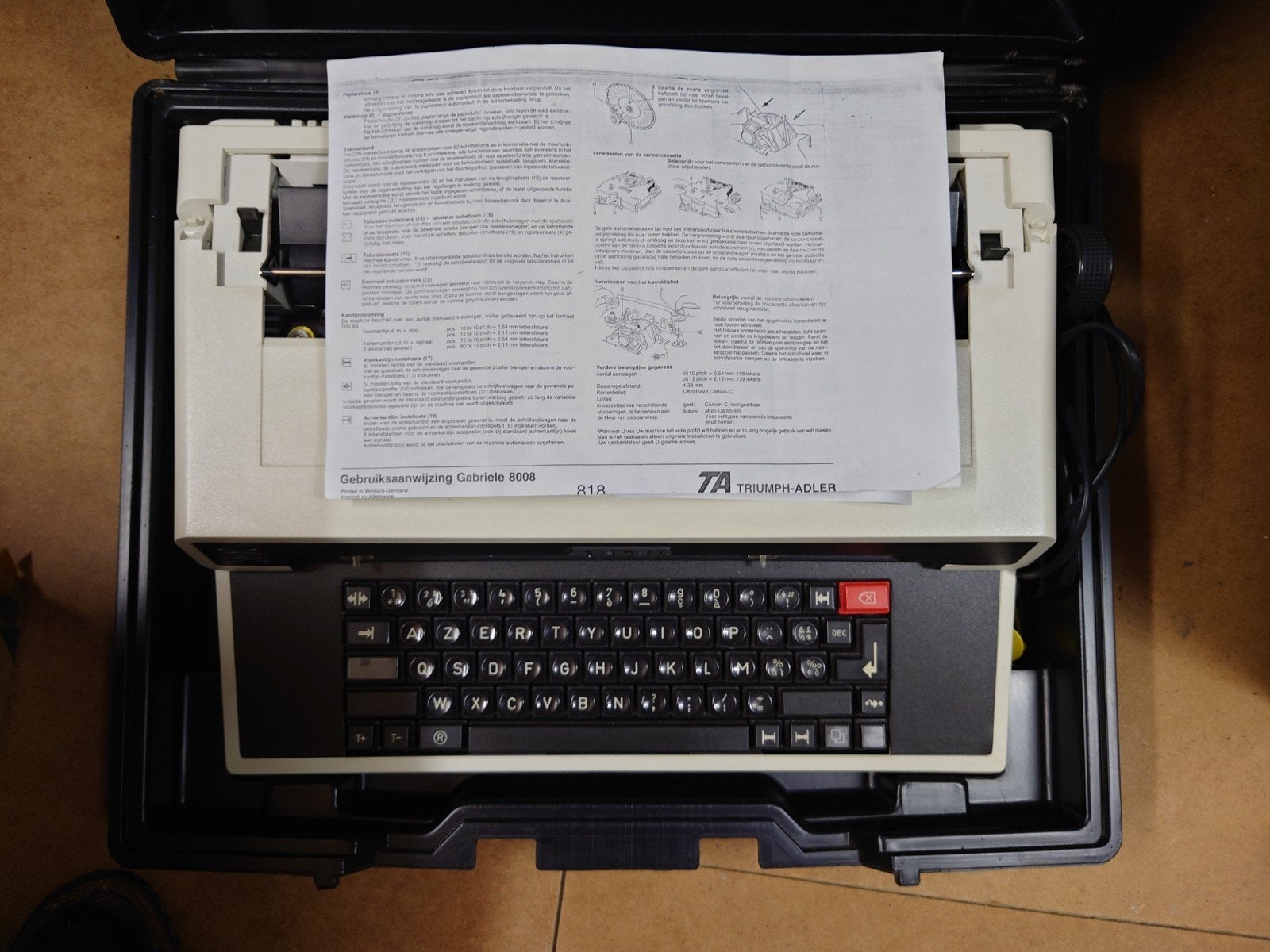 Gabrielle 8008, Enlèvement