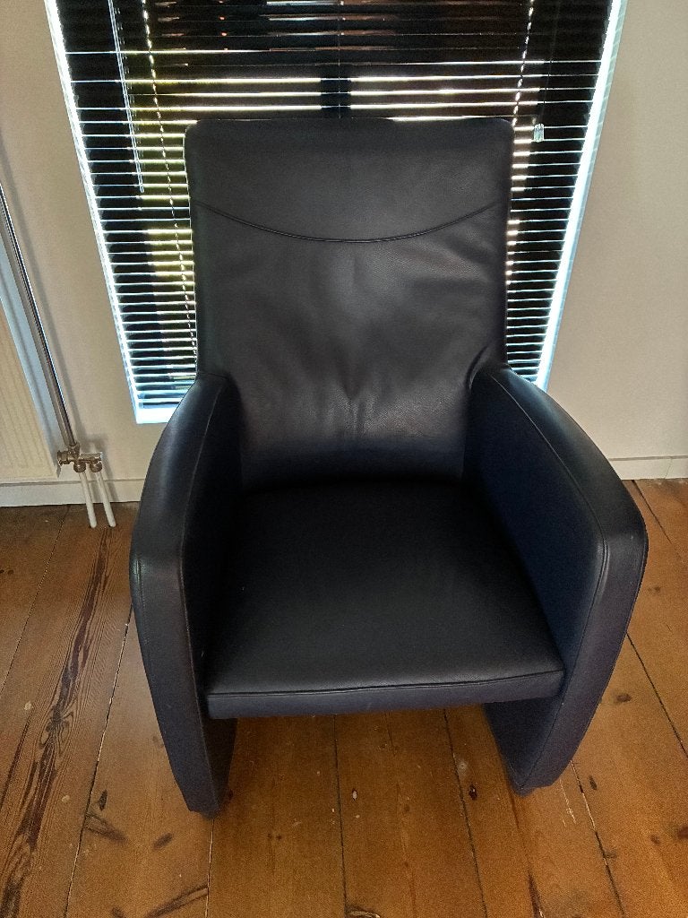 Lederen Leolux zetel, Ophalen, Gebruikt, Eenpersoons, Minder dan 75 cm