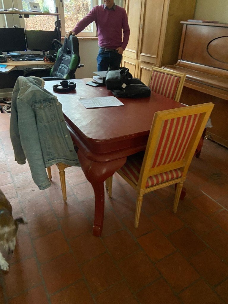 Table chinoise, Maison & Meubles, Enlèvement, Utilisé