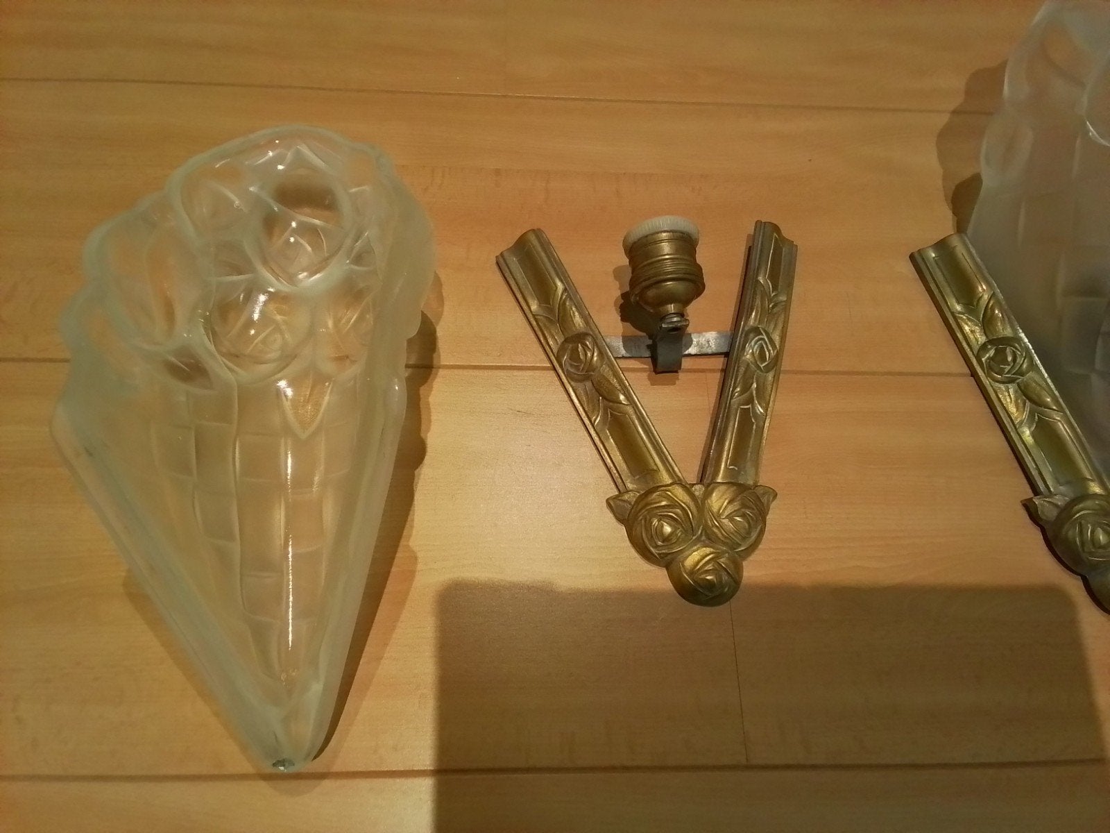 antieke wandverlichting, Ophalen