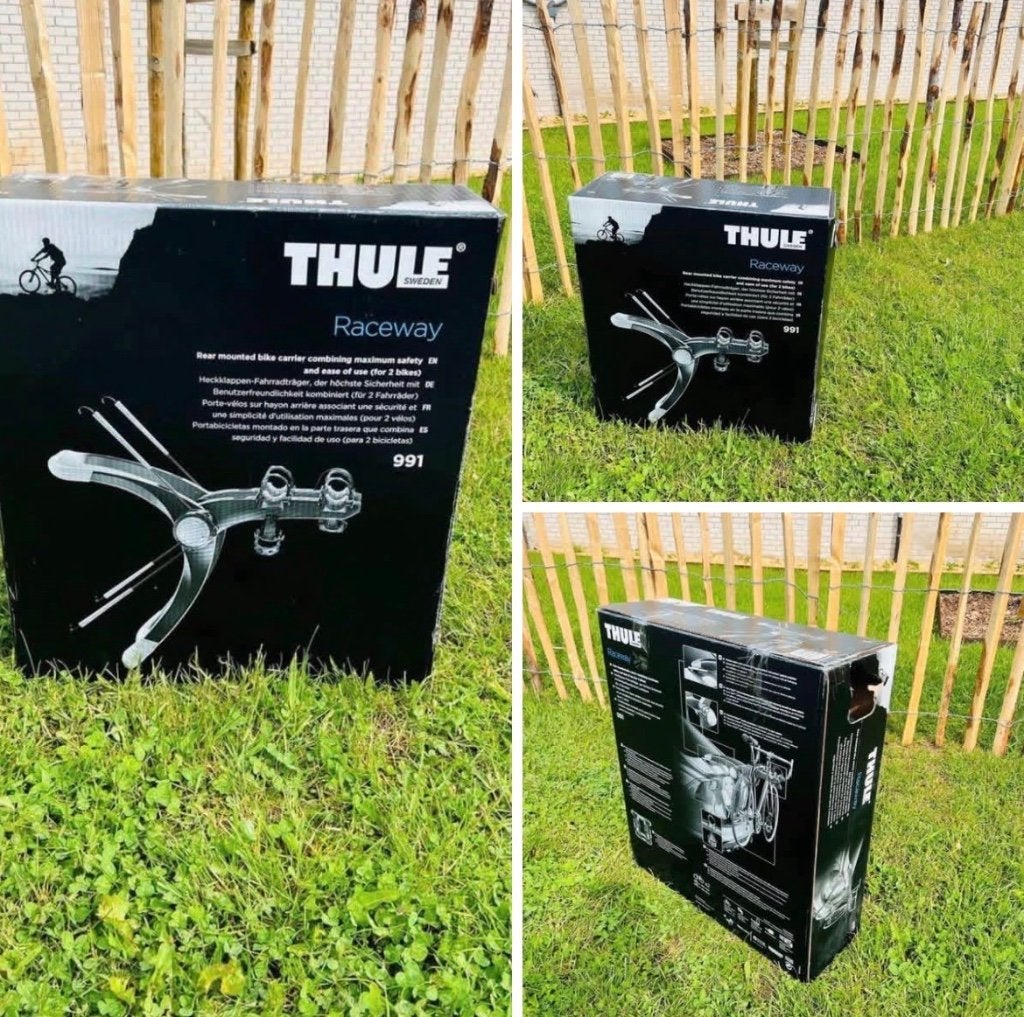 Porte vélos pour 2 de marque Thule Raceway 991 Neufffff, Autos : Divers, Porte-vélos, Neuf, Enlèvement, Porte-hayon, 2 vélos