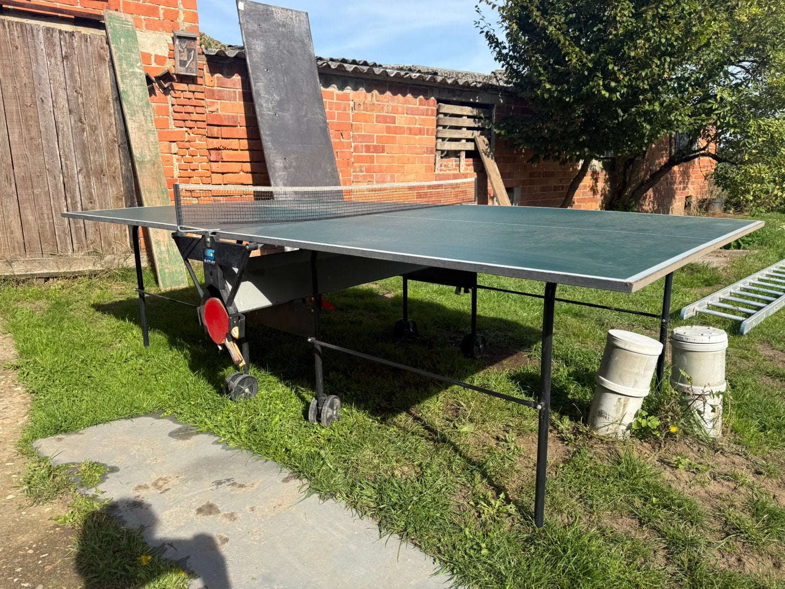 Pingpong tafel / sunflex, Sport en Fitness, Ophalen, Gebruikt, Tafel Indoor, Inklapbaar