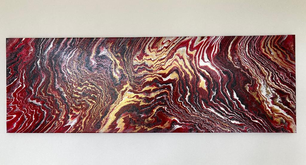 Acryl painting, Antiquités & Art, Art | Peinture | Moderne, Enlèvement, Peinture acrylique, Abstrait