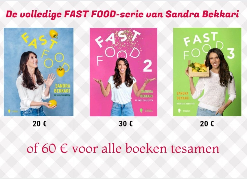 De FASTFOOD TRILOGIE van Sandra Bekkari, Boeken, Ophalen of Verzenden, Zo goed als nieuw