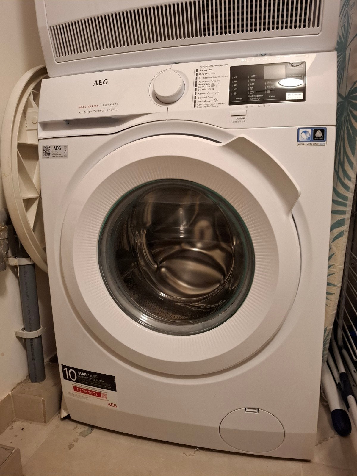 wasmachine AEG LF62R7400 6000 ProSense, 7kg., Elektronische apparatuur, Ophalen, Energieklasse A of zuiniger, Zo goed als nieuw