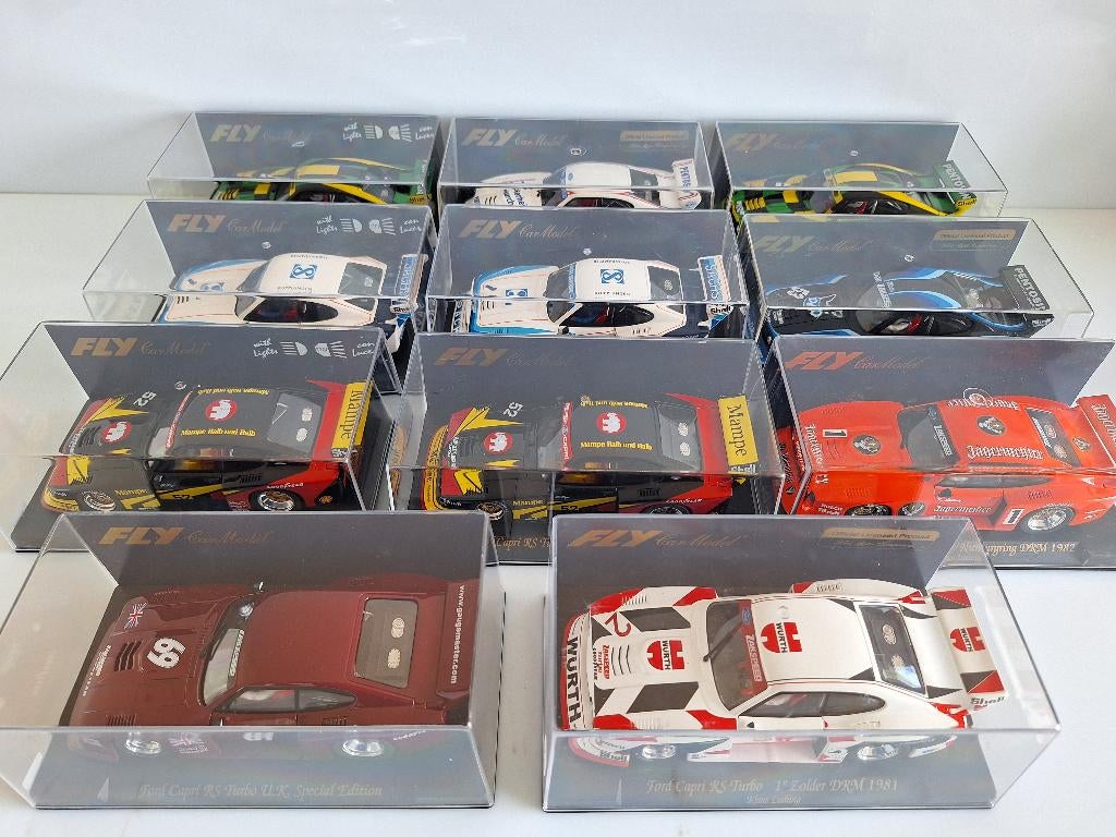 Fly 1 of 11 x Ford Capri Rs Turbo Met En Zonder Licht  NIEUW, Overige merken, Racebaan, Verzenden, Nieuw