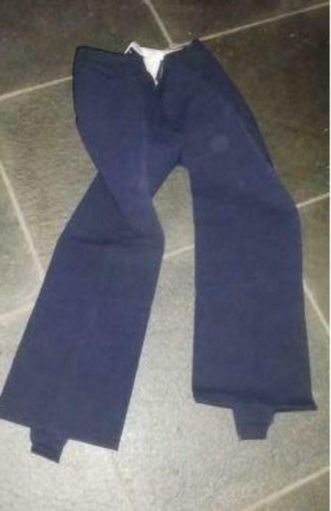[2183]broek donkerblauw -groen-zwart vintage NIEUW, Enlèvement ou Envoi, Neuf, Taille 36 (S), Autres couleurs