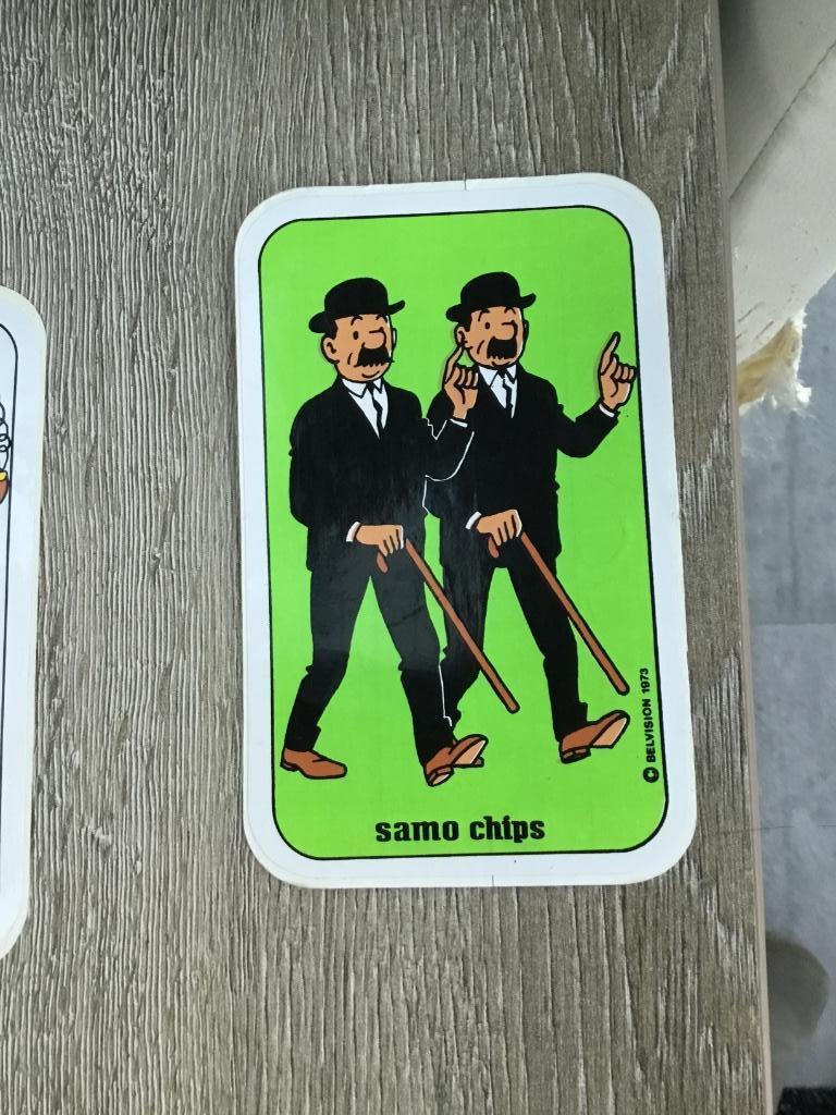 Kuifje sticker Samo Chips 3, Envoi, Bande dessinée ou Dessin animé