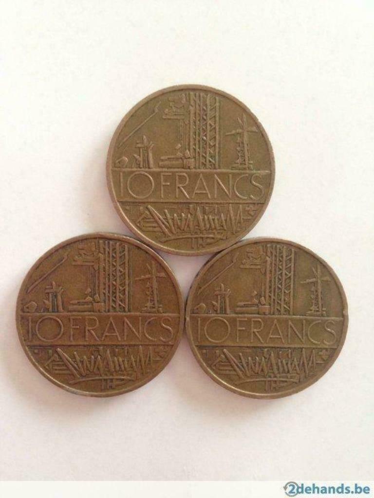Oude Franse munt: 10 francs 1976 (République française), Ophalen of Verzenden, Frankrijk, Losse munt