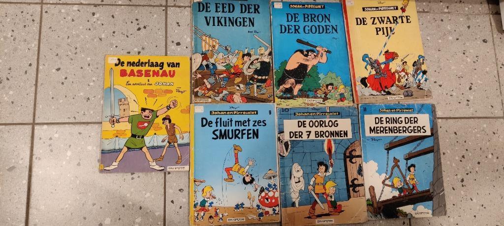 Johan en Pirrewiet x3, Peyo, Meerdere stripboeken, Ophalen, Gelezen