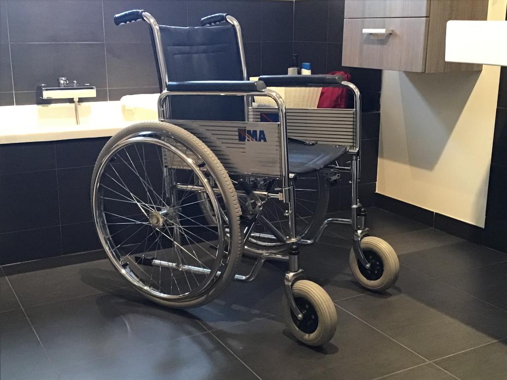 Rolstoel, Ophalen, Inklapbaar, Gebruikt, Duwrolstoel