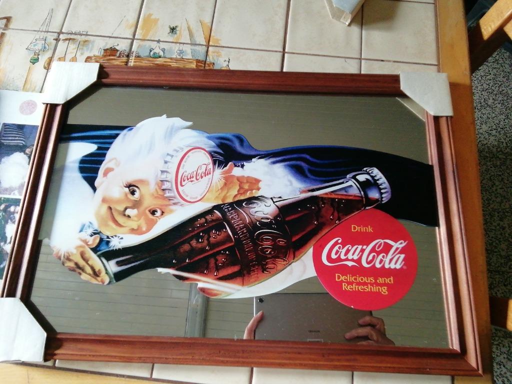 Cadre miroir Coca Cola, Collections, Enlèvement, Neuf, Autres types