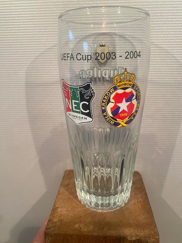 jupiler 33 CL dubbeldruk verzamelglas, Enlèvement ou Envoi, Comme neuf, Verre ou Verres, Jupiler
