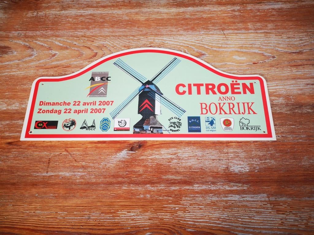Citroën rallyschildjes.... kunststof...4st!!, Ophalen of Verzenden