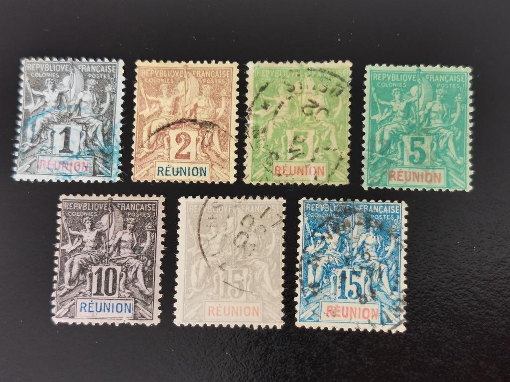 Réunion 1892 - allégorie coloniale, Enlèvement ou Envoi, Autres pays, Affranchi