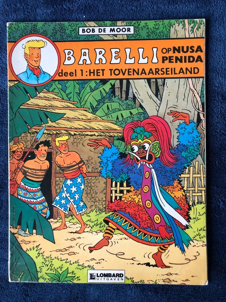 Barelli 01 : Het Tovenaarseiland (Bob De Moor) (druk 1982), Boeken, Gelezen, Eén stripboek, Bob De Moor, Ophalen of Verzenden
