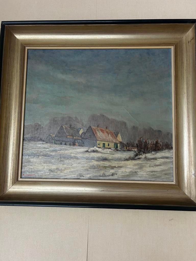 Schilderij van M. Vergucht, Antiek en Kunst, Ophalen