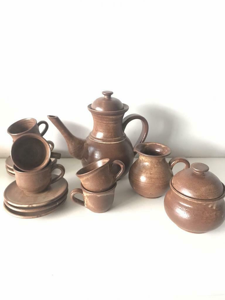 Vintage koffieset 6 personen, Ophalen of Verzenden