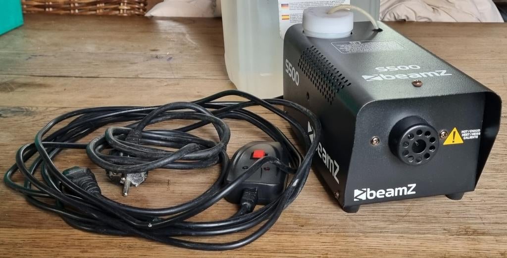 Rookmachine BEAMZ S500 / Inclusief 3/4 bus vloeistof, Ophalen, Gebruikt, Rookmachine