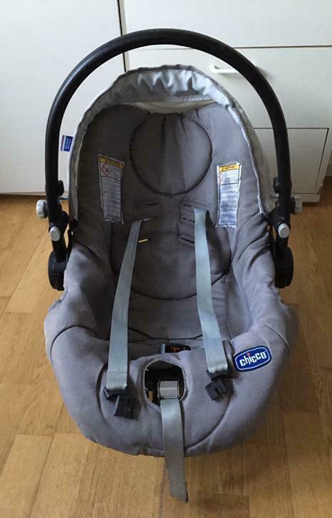 Babyzitje voor auto of kinderwagen, Ophalen, Gebruikt, Verstelbare rugleuning, Chicco