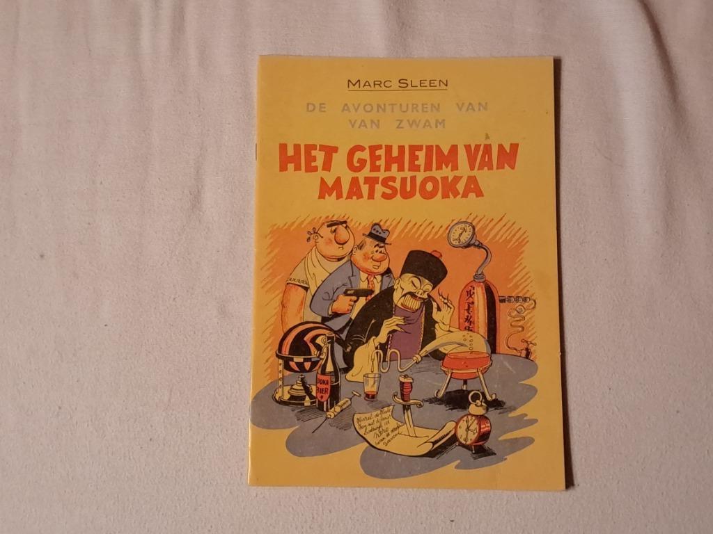 Marc sleen de avonturen van van zwam het geheim van matsuoka, Enlèvement ou Envoi