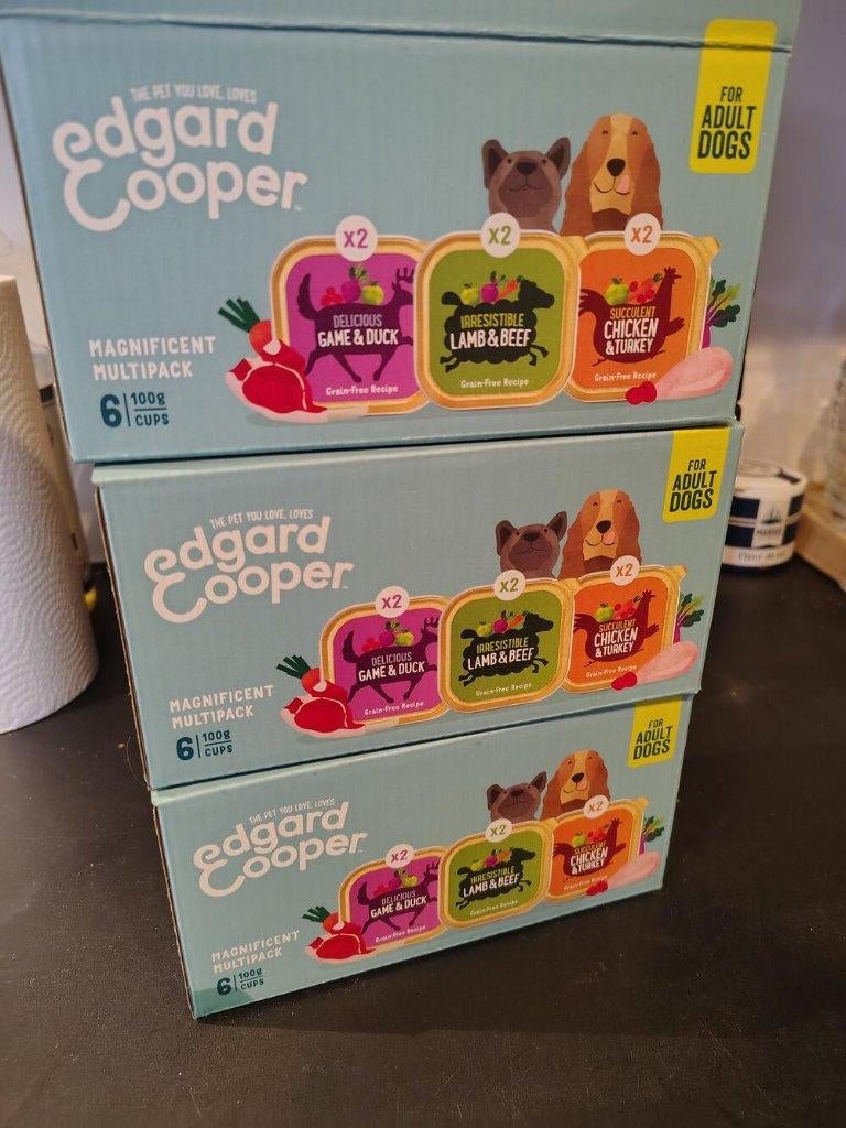 14 pakjes Edgard Cooper voeding, Dieren en Toebehoren, Ophalen, Hond