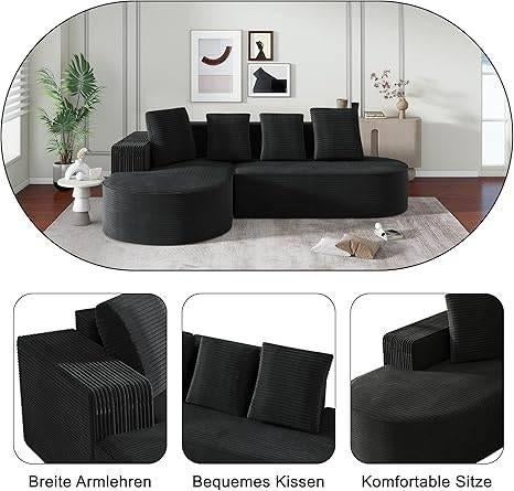 hoekbank | extra diepe en brede zitting | GRATIS LEVERING, Neuf, -, -, BLADEZ