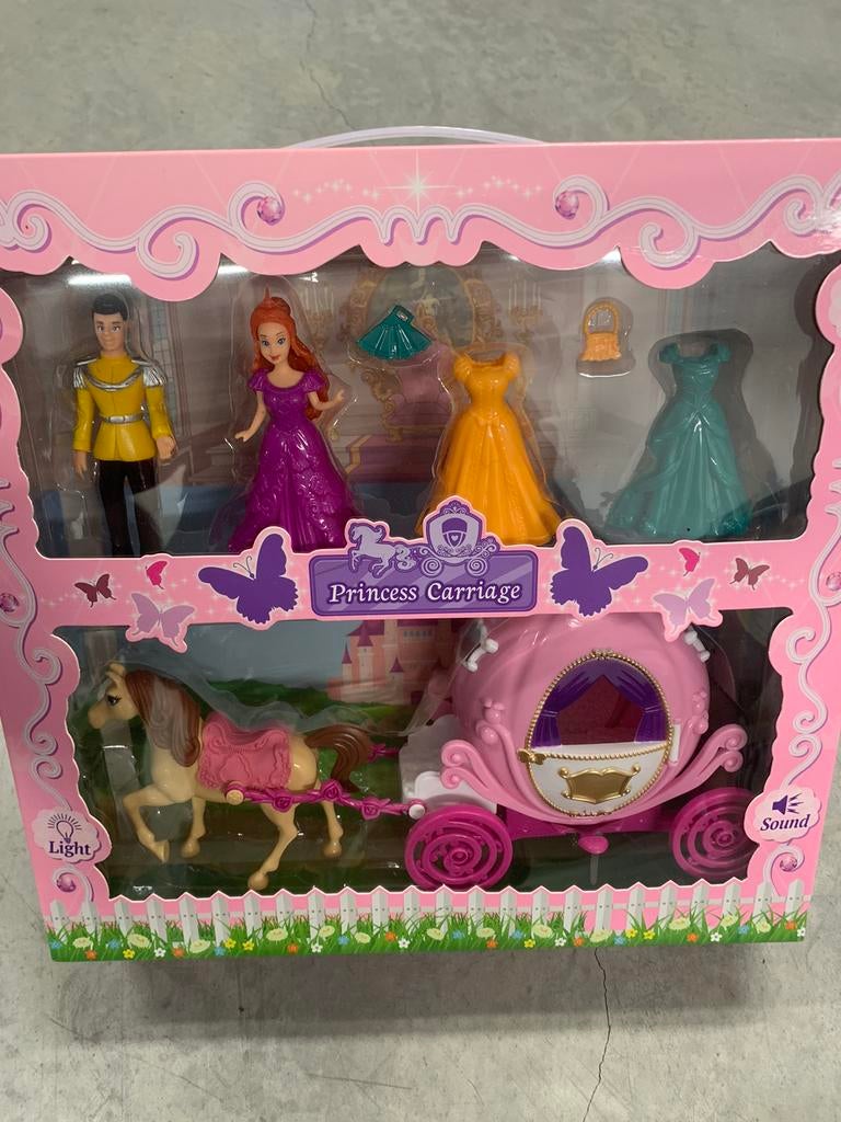 Prinsessenrijtuig koets speelgoed meisje, Ophalen, Nieuw