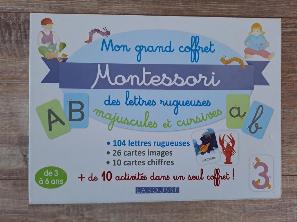 Mon grand coffret Montessori des lettres rugueuses, Enlèvement