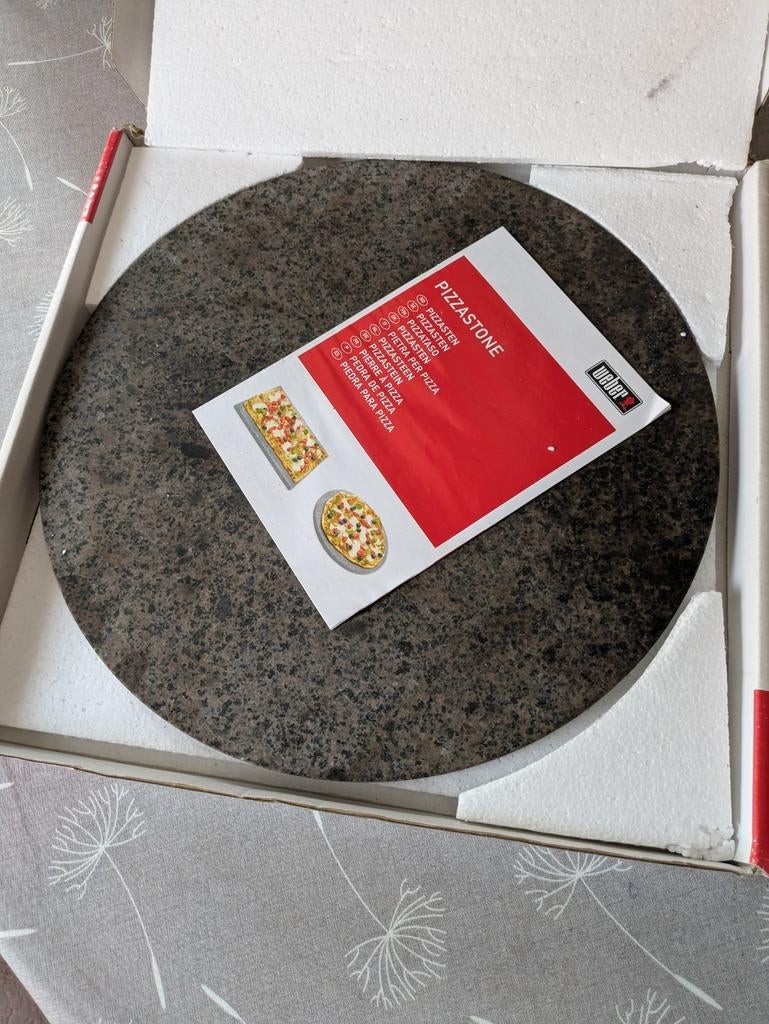 Bbq pizza steen. 2x gebruikt, Tuin en Terras, Ophalen, Zo goed als nieuw