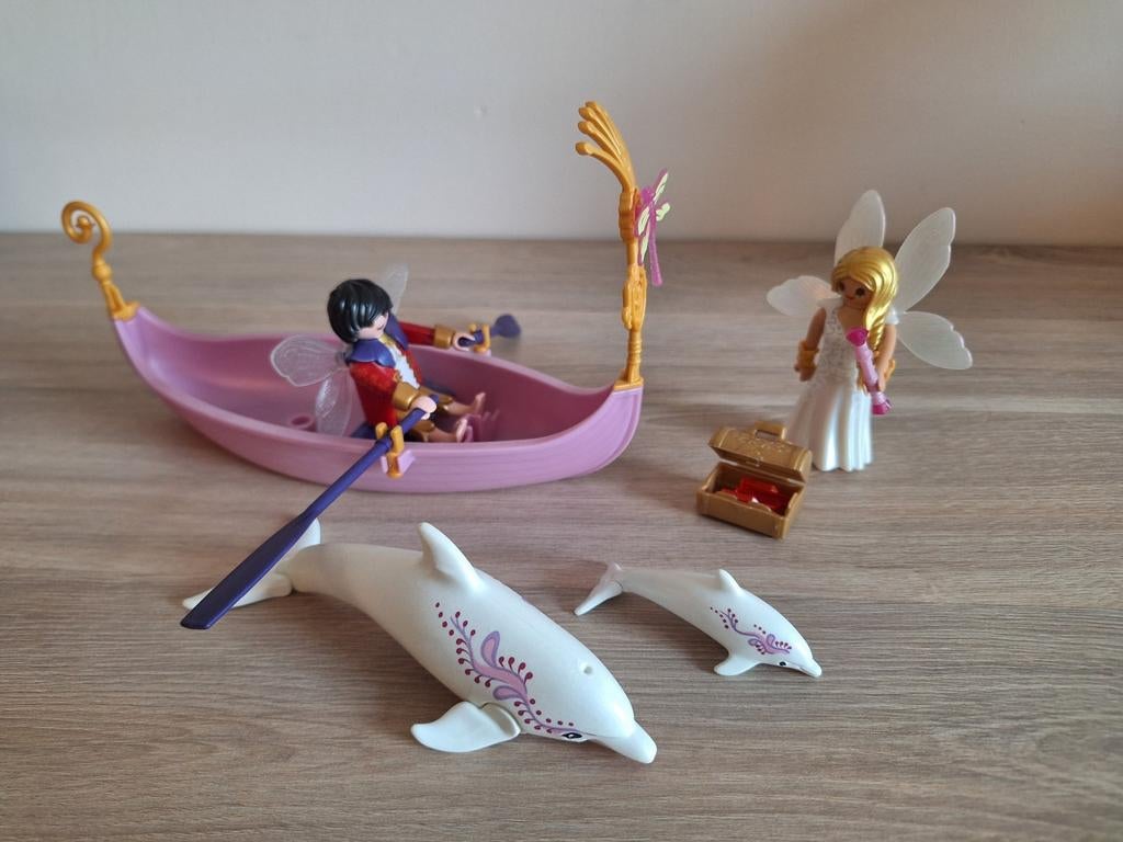 Playmobil Romantisch feeënbootje + dolfijnen 70000, compleet, Enfants & Bébés, Jouets | Playmobil, Comme neuf, Enlèvement ou Envoi
