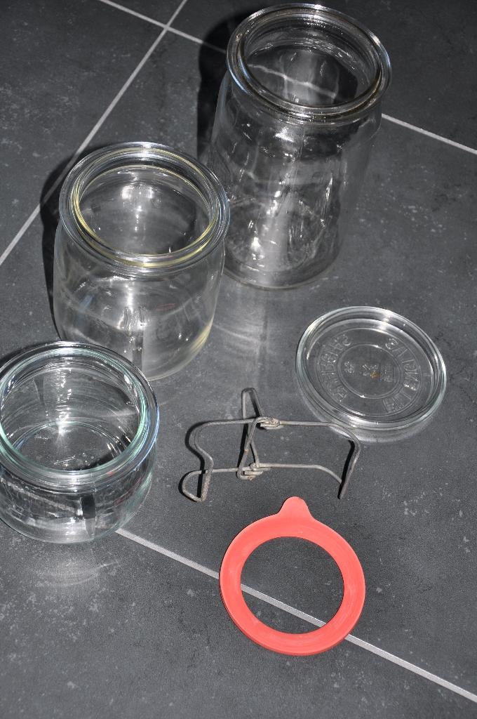 17x weckpot, Ophalen, Gebruikt, Glas, Pot, Bus of Blik