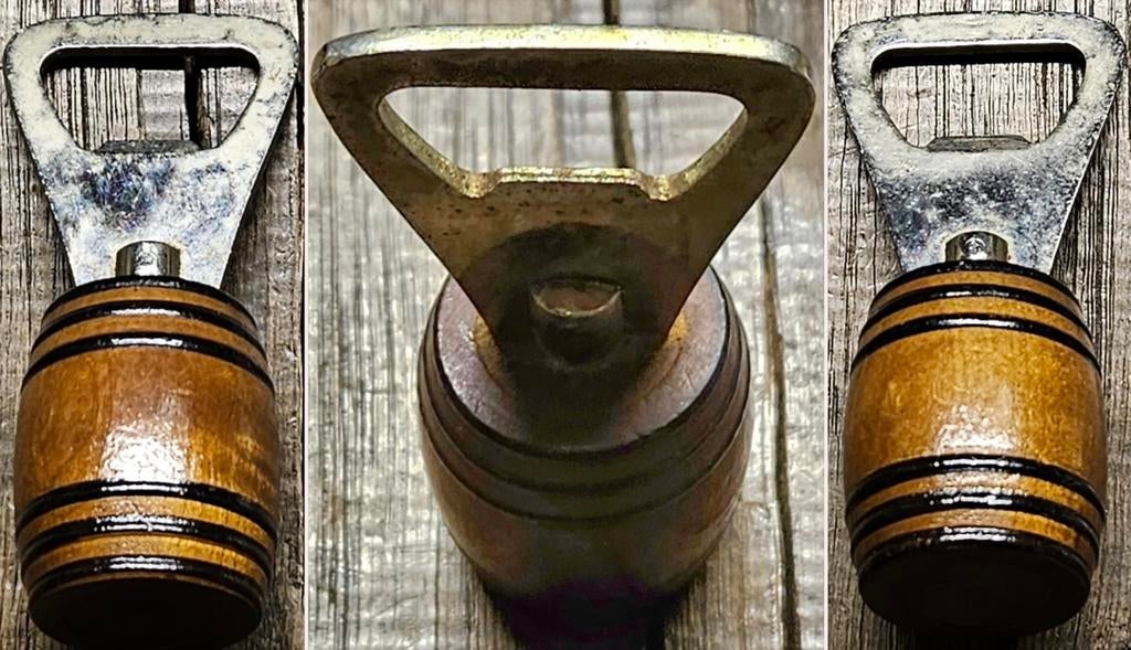 Flesopener vintage houten biervat
Dit is een fle, Ophalen of Verzenden, Flesopener