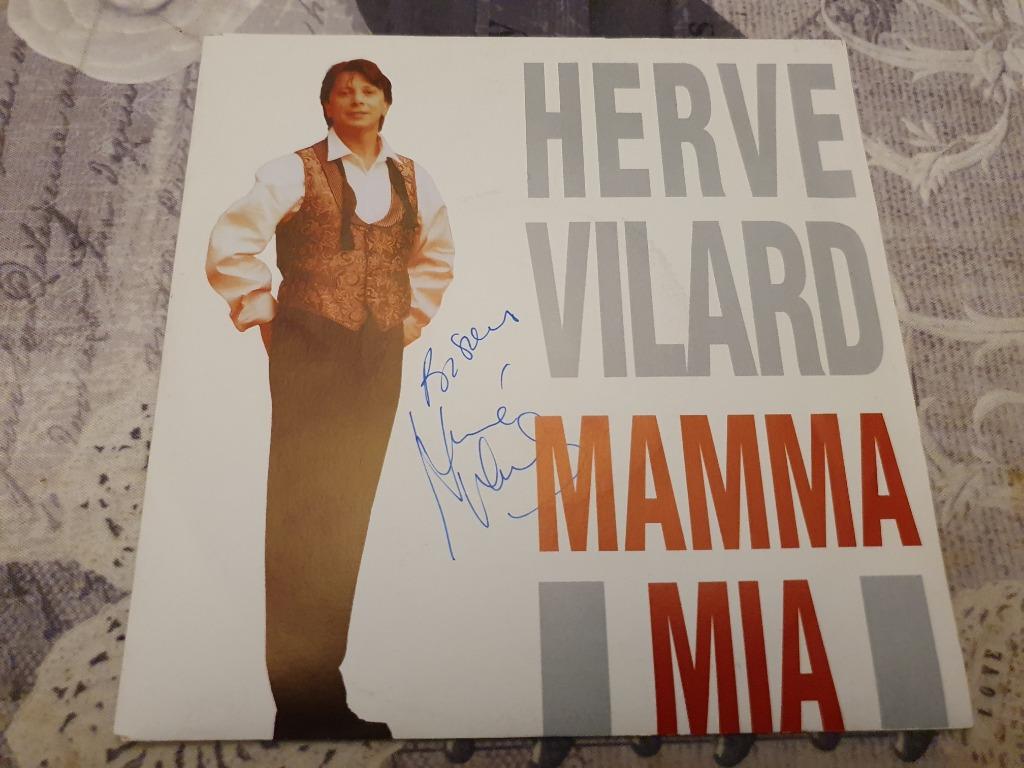 disque vinyl 45 tours Hervé Vilard Mamma Mia, Ophalen of Verzenden, Zo goed als nieuw