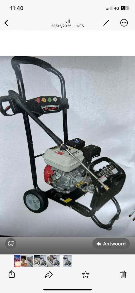 Hogedrukreiniger op benzine, Doe-het-zelf en Bouw, Compressors, Ophalen