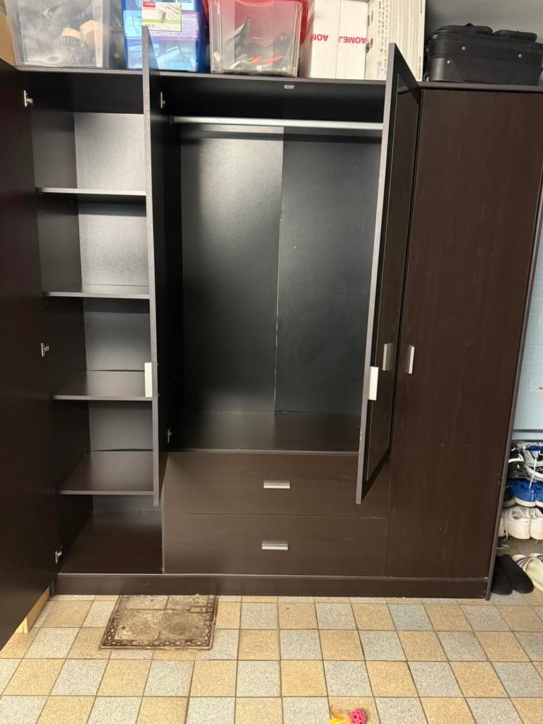 Kast, Gebruikt, 150 tot 200 cm, Eikenhout, 150 tot 200 cm