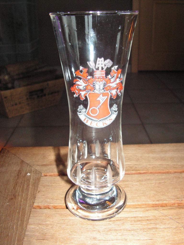 Vintage glas Beck’s., Verzamelen, Ophalen of Verzenden, Zo goed als nieuw, Glas of Glazen, Overige merken