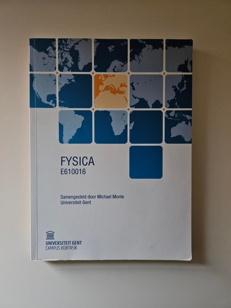 Handboek Fysica, UGent Kortrijk, Boeken, Ophalen, Zo goed als nieuw